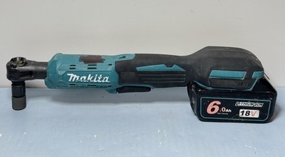 Makita XRW01 18V LXT Cordless 1/4” Drive Ratchet w/WTL 1860 6.0 Ah battery
