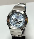 [10563-1] Casio G Shock GM2110D-2A metal G-Steel Men watch blue dial 49MM -Excellent