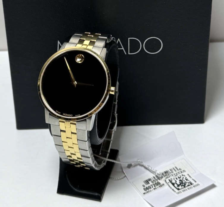 Movado Museum Classic Men's Two Tone Stainless Steel Quartz Watch 0607200