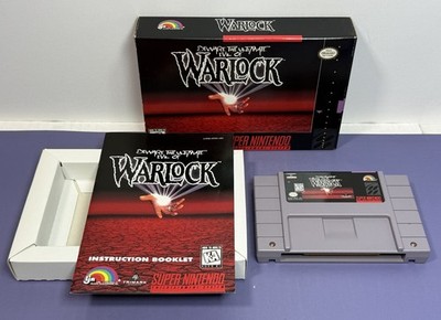 Beware the Ultimate Evil of Warlock (SNES, 1995) - CIB Complete  - Authentic!