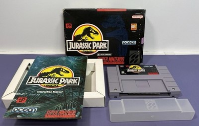 Jurassic Park (SNES, 1992) CIB - Complete In Box! Authentic!