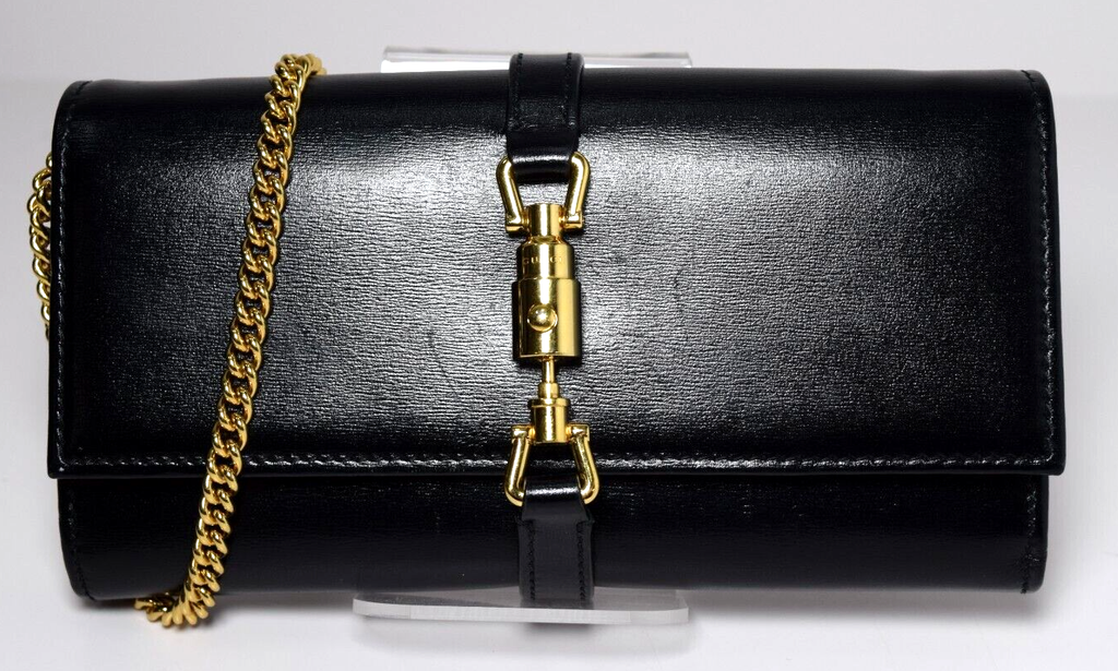 Gucci Jackie 1961 Wallet Black Calf Leather Crossbody Bag