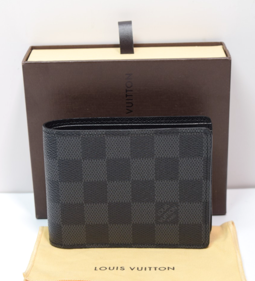 LOUIS VUITTON N62663 Multiple Bifold Wallet Damier Graphite Canvas