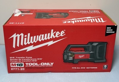 Milwaukee 2771-20 M18 18-Volt 1/4 HP Lithium-Ion Cordless Transfer Pump