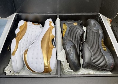 Nike Air Jordan 13/14 DMP Defining Pack 897563-900 Black Used/White New-US 10.5