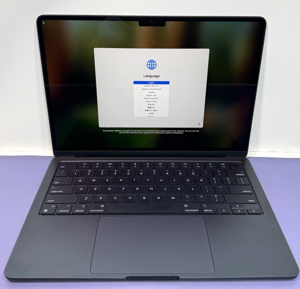 Apple MacBook Air 13.6" 2022 M2 10C GPU/8GB/512GB MLY43LL/A Midnight, 100% batt