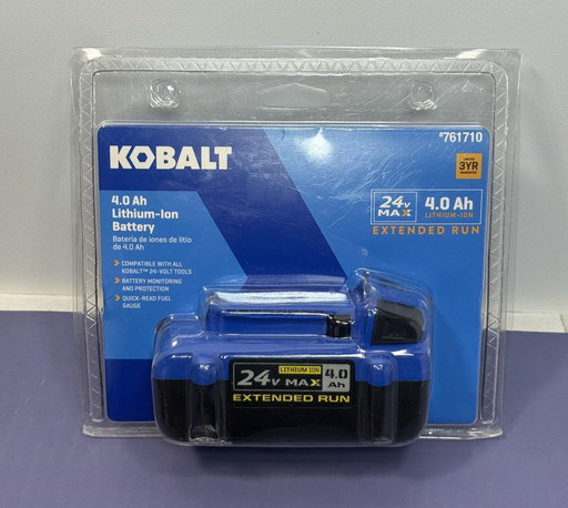 [10145-1] Kobalt 0761710 KB 224-03 24V Max 4.0 Ah Lithium-Ion Power Tool Battery - New