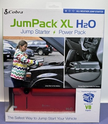 [11517-2] Cobra CPP15000 JumPack XL H2O Cables Charger Ruby Red