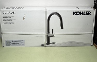 [11747-3] KOHLER R30935-BL Clarus Single Handle Pull Down Sprayer Kitchen Faucet Matte