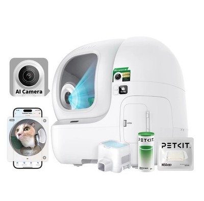 [11617-1] PETKIT 2025 PUROBOT MAX PRO AI CAMERA SELF CLEANING CAT LITTER 210° WIDE ANGLE