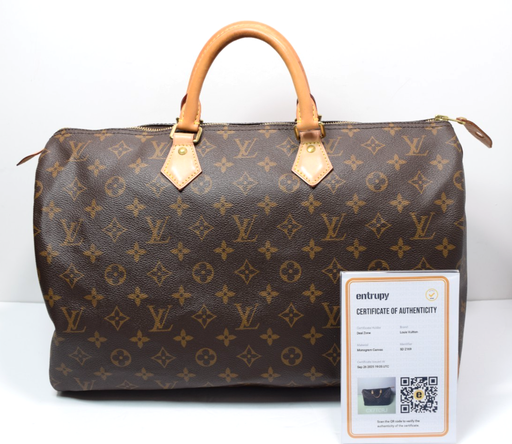 [11905-1] Louis Vuitton Speedy 40 Monogram Canvas Handbag SD2169