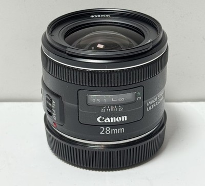 [11965-2] Canon EF 28mm f/2.8 IS USM Lens Made in Japan