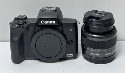 [12165-1] Canon EOS M50 Mark II 4K Mirrorless Camera w/ 15-45 mm Lens