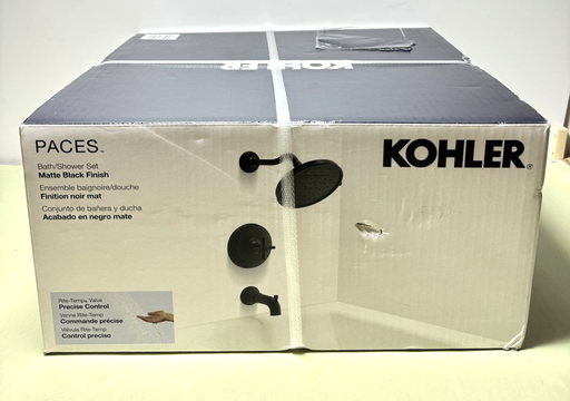 [12216-3] KOHLER Paces Single Handle 3-Spray Tub and Shower Matte Black R34529-3G-BL-New