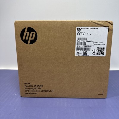 [12168-4] HP USB-C Dock G5 Dock HDMI DP 4K 5YH26AV#ABA: Brand New Sealed