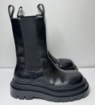 [11884-1] Bottega Veneta  Men's Tall Platform Chelsea Boots 38.5