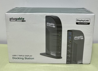 [12337-3] Plugable USB Type-C Triple Display Docking Station - New-Sealed