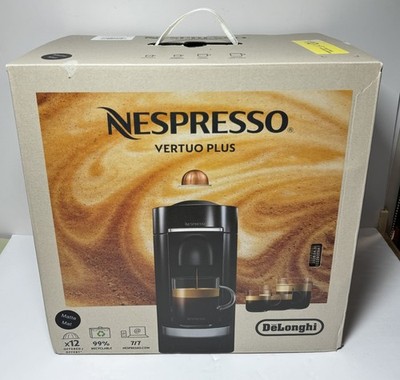 [12420-3] Nespresso Vertuo Plus Coffee & Espresso Single-Serve Machine, 120V Black Matt