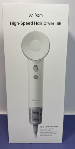 [12492-4, 12451-5] Laifen 1HD12-G-US-WH-006 SWIFT SE Hair Dryer (3 nozzles) - White
