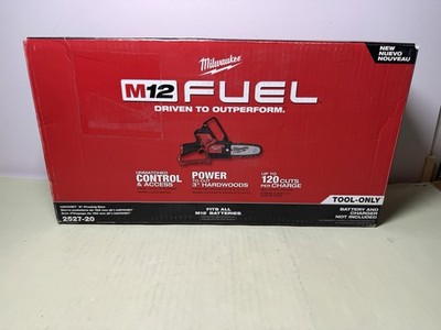 [12608-2] New Milwaukee 2527-20 M12 FUEL HATCHET 6 in Pruning Saw Brushless Bar & Chain