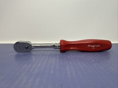[12630-1] Snap On FH80 3/8" Drive Hard Grip Ratchet Red