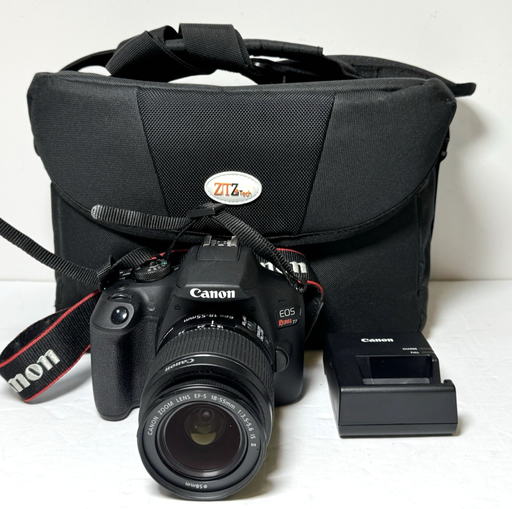 [12583-1] Canon EOS Rebel T7 24.1 MP Digital SLR Camera Black  with 18-55 Lens