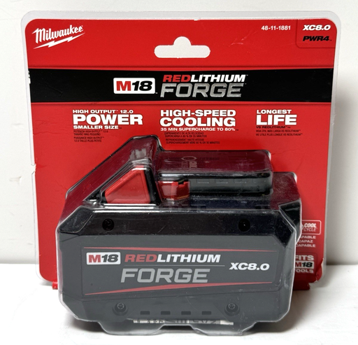 [12698-1] Milwaukee M18 REDLITHIUM FORGE XC8.0 8.0 Ah OEM Battery Pack 48-11-1881