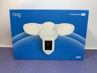 Ring Floodlight Cam Wired Pro Bird’s Eye View & 3D Motion Detection White In Han