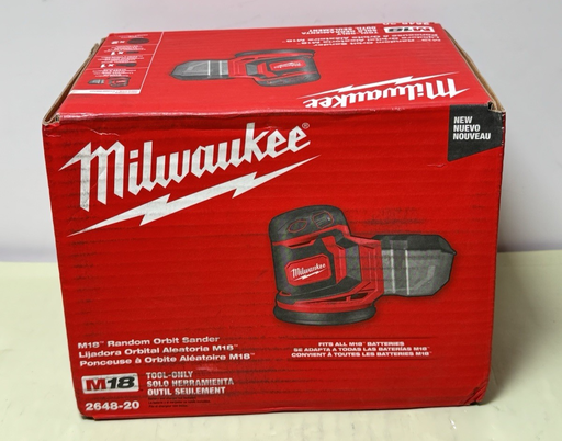 [12789-3] Milwaukee 2648-20 M18 Random Orbit Sander -New Sealed