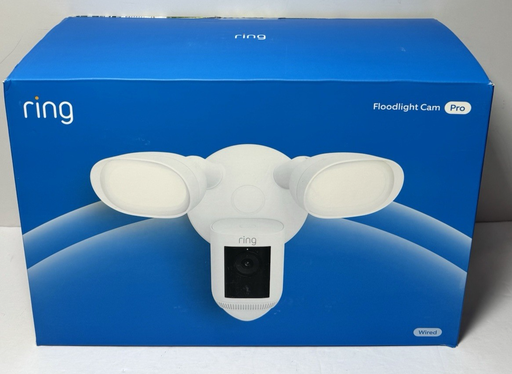 [12959-2] Ring Floodlight Cam Wired Pro with Bird’s Eye View and 3D Motion-Open Box