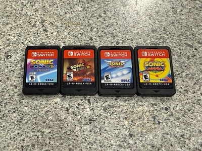 Nintendo Switch Sonic Games Lot of 4 Colors Ultimate Forces Mania Frontiers