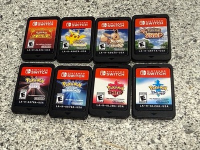 Nintendo Switch Pokemon Games Lot of 8 Scarlet Sword Shield Diamond Pearl