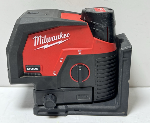 [13085-2] Milwaukee 3622-20 M12 Green Laser Cross Line & Plumb Points w/ 2.0 ah Battery