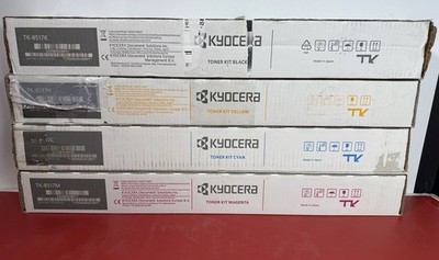 [(13081-3, 13178-3), (13178-8, 13081-4, 13178-4)] Genuine Kyocera TK-8517 KCMY Toner Cartridge Set of 4 for TASKalfa 5052ci 6052c