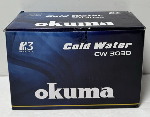[13206-2] Okuma Cold Water CW-303D Linecounter Trolling Fishing Reel- Open Box
