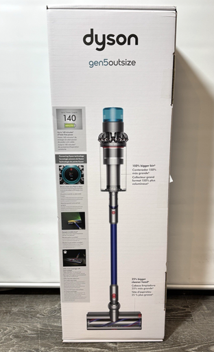 [13164-1] Dyson Gen5outsize Cordless Vacuum with 8 accessories -Nickel/Blue-New Sealed