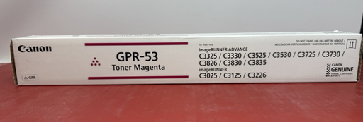 [13254-15] FACTORY SEALED- Genuine Canon GPR-53 GPR53 OEM Magenta Toner Cartridge