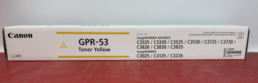 [13254-14] Genuine Canon GPR53 (8527B003) Yellow Toner Cartridge - NEW SEALED