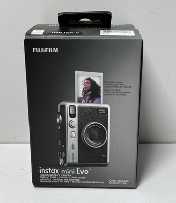 [13246-1] Fujifilm instax mini Evo Hybrid Instant Camera - Black NEW