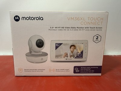 Motorola VM36XL Touch Connect 5" HD Wi-fi Video Baby Monitor - White