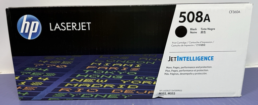 [13358-1] Genuine HP 508A Black Toner Cartridge CF360A Brand New Factory Sealed - MFD:2025