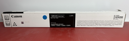 [13178-14] Canon GPR-61L Cyan Toner. New / Sealed GENUINE OEM