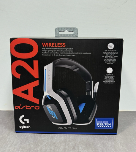 [13586-1] Astro A20 Gen 2 Wireless Gaming Headset White/Blue for PS5, PS4, PC, Mac