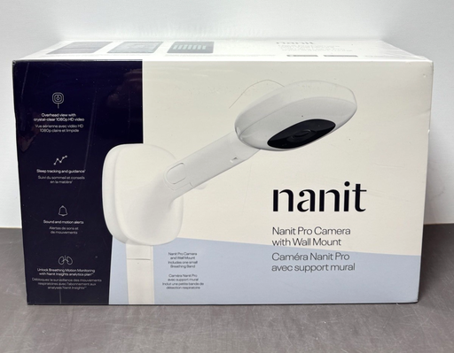 [13578-5] Nanit Pro N311 HD Baby Camera with Sleep Tracking and Breathing Monitoring-New