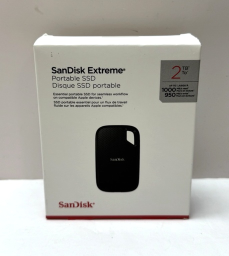 [13606-4] SanDisk Extreme Portable SSD 2TB External Drive