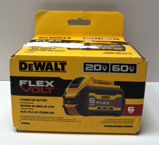 [13597-2] DEWALT DCB606 FLEXVOLT 20V 6.0Ah Lithium-Ion Battery, Genuine - Brand New Sealed