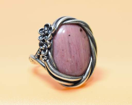 [FRB] PANDORA ALE 925 Sterling Silver Pink Rhodolite Wanda's Garden 190847RNI Size 8