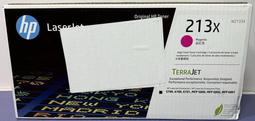 [13947-11] HP 213X Magenta W2133X High Yield Toner LaserJet 5800dn 5700dn MFD: 9/25