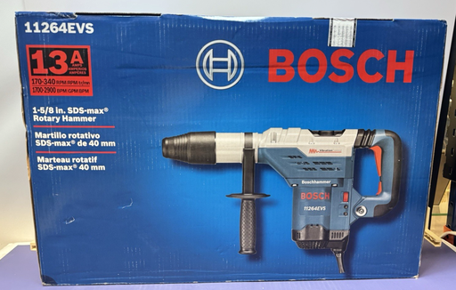 [13995-1] Bosch 11264EVS 13 Amp Corded 1-5/8 in SDS-Max Variable Speed Rotary Hammer Drill