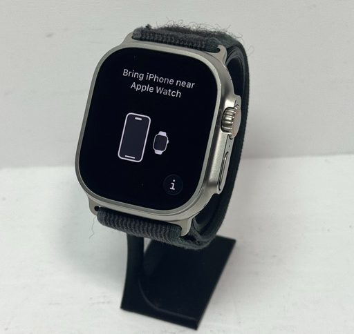 [13895-1] Apple Watch Ultra 2 49MM GPS +Cell  Black Titanium w/ Blue/Gray Trail Loop